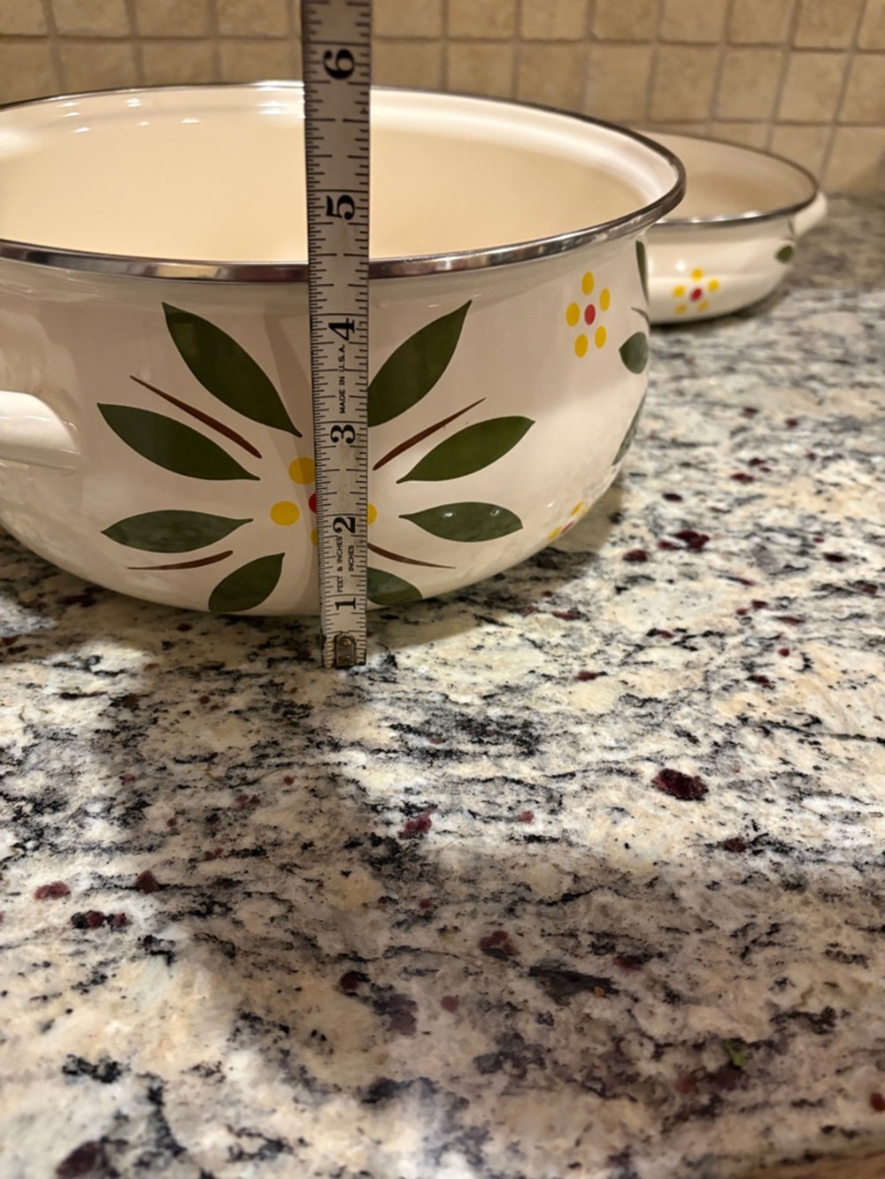 Vintage Temptations by Tara 5 piece Enamel Cookware set - Picture 13 of 16